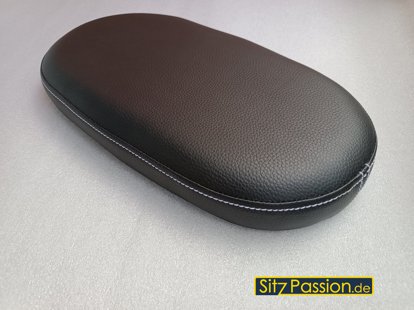 Sitzbank schwarz mit weißer Naht - Simson Schwalbe KR51