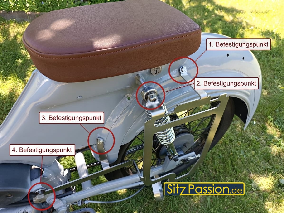 Doppel-Seitengepäckträger (rechts, links) - Simson Spatz SR4*