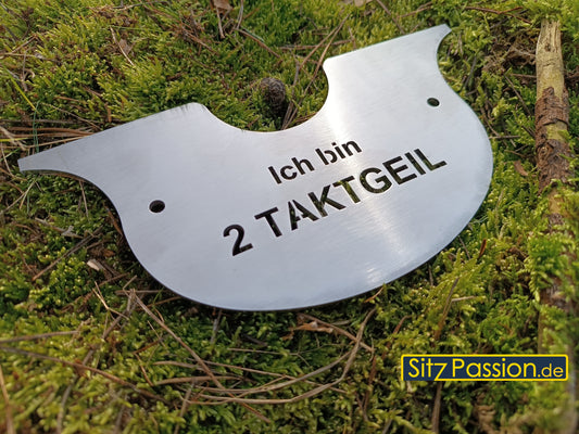 Custom-Armaturenblech Knieblech - Simson Schwalbe KR51 - "Ich bin 2 TAKTGEIL"