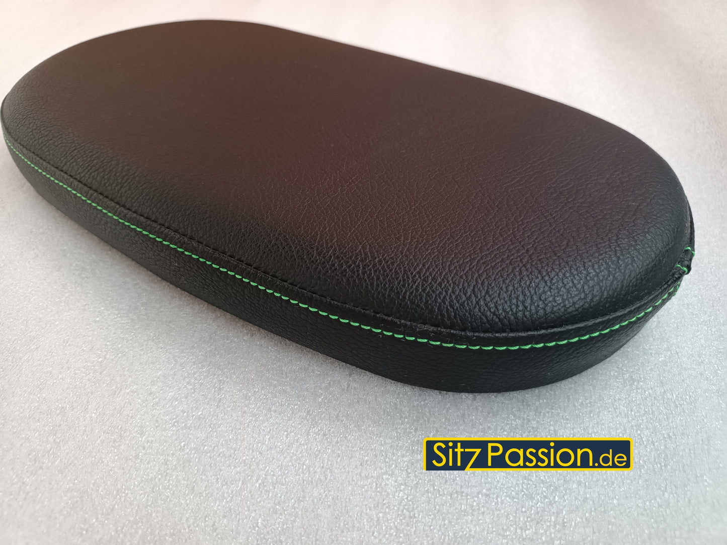 Sitzbank Schwarz mit grüner Naht - Simson Schwalbe KR51
