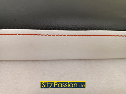 Sitzbank weiß schwarz - Simson Star - Spatz