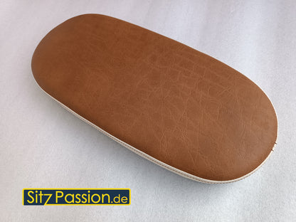 Lange Sitzbank braun mit beigefarbiger Umrandung - Simson Schwalbe KR51