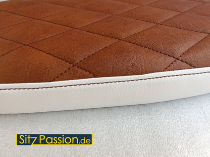 Sitzbank braun abgesteppt - Simson Schwalbe KR51